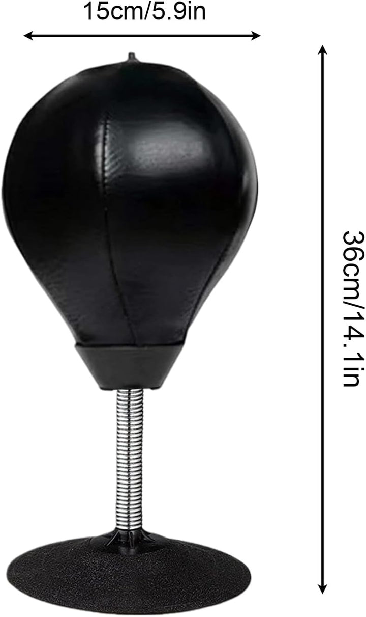 Tisch Boxsack, Lustiger Schreibtisch Boxsack mit Saugnapf und Klemmverschluss, Robuster Stressabbau-