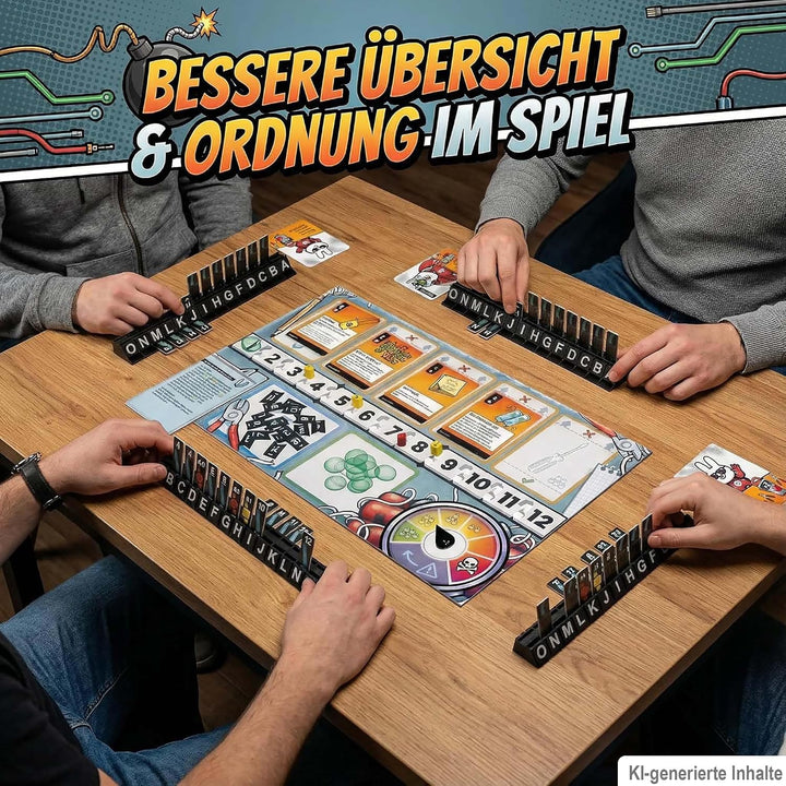 Kabelhalter passend für Bomb Busters – 5 Stück Organizer für Kabelplättchen – Kompatibel mit Spiel d