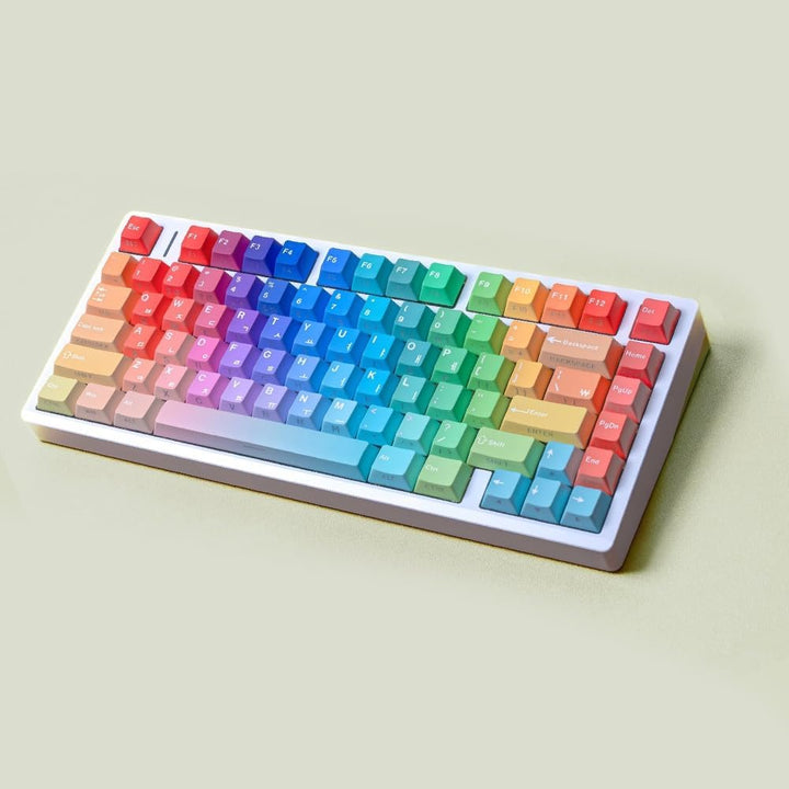 Shine Through Side Gradient Rainbow Keycaps PBT Cherry Keycap für Mechanische Tastatur A