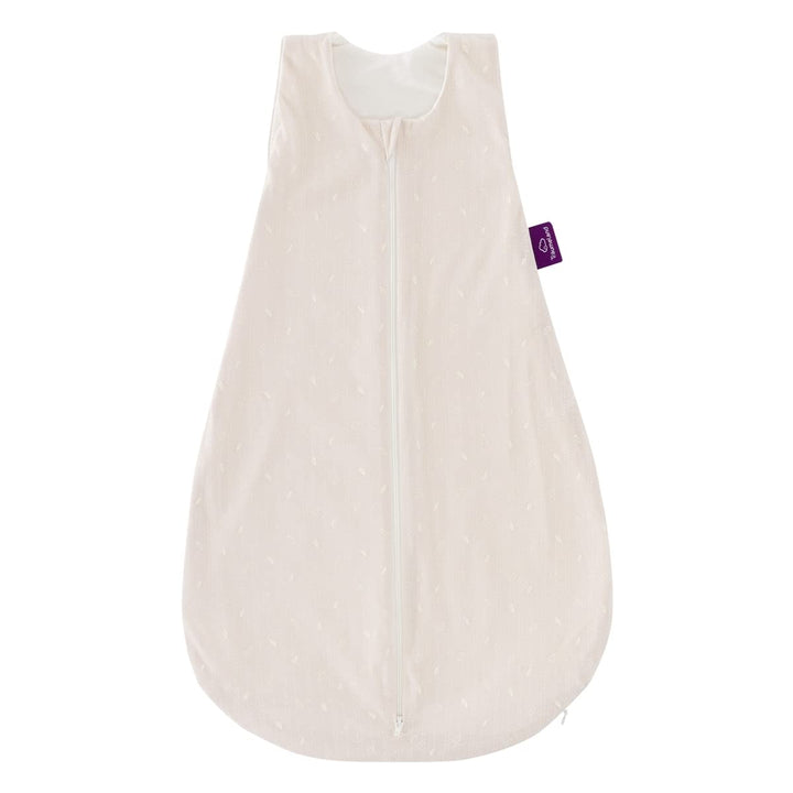 GOTS Schlafsack LIEBMICH, Design Blätter beige, Grösse 70 - kontrollierte und zertifizierte Herstell