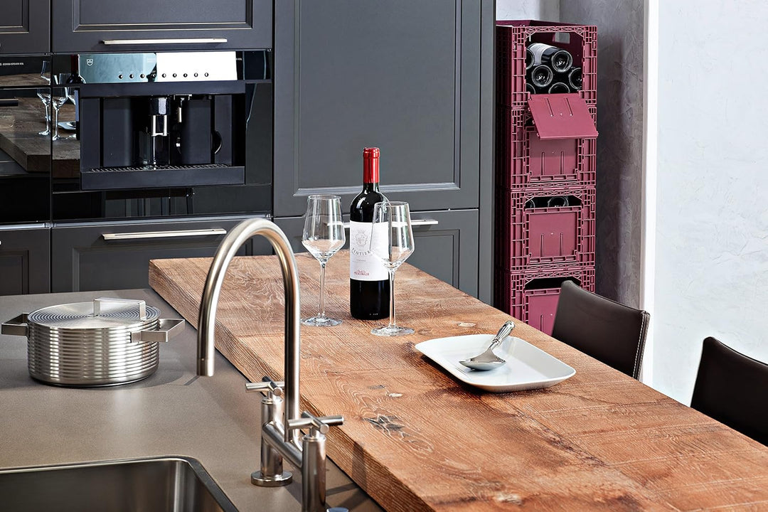 6er Set WEINBOX-Das Flexible Weinregal, Kunststoff, weinrot, 48.5x26.6x24.7 cm Weinrot 48.5x26.6x24.