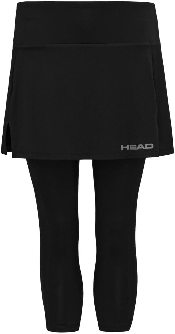 HEAD Damen Club 3/4 Tights Skort W Skorts XS Schwarz, XS Schwarz