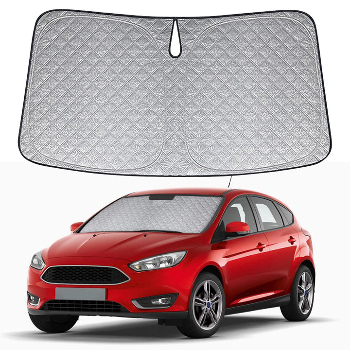Auto Frontscheiben Sonnenblende Ersatz für Ford Focus MK3 2010-2018, Faltbarer Sonnenschutz für Auto
