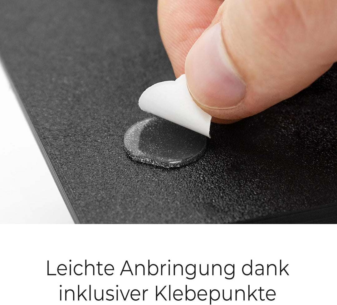 Wandhalterung passend für waipu.tv Box 4K Schwarz | Platzsparende TV Box Halterung inkl. Kabelmanage