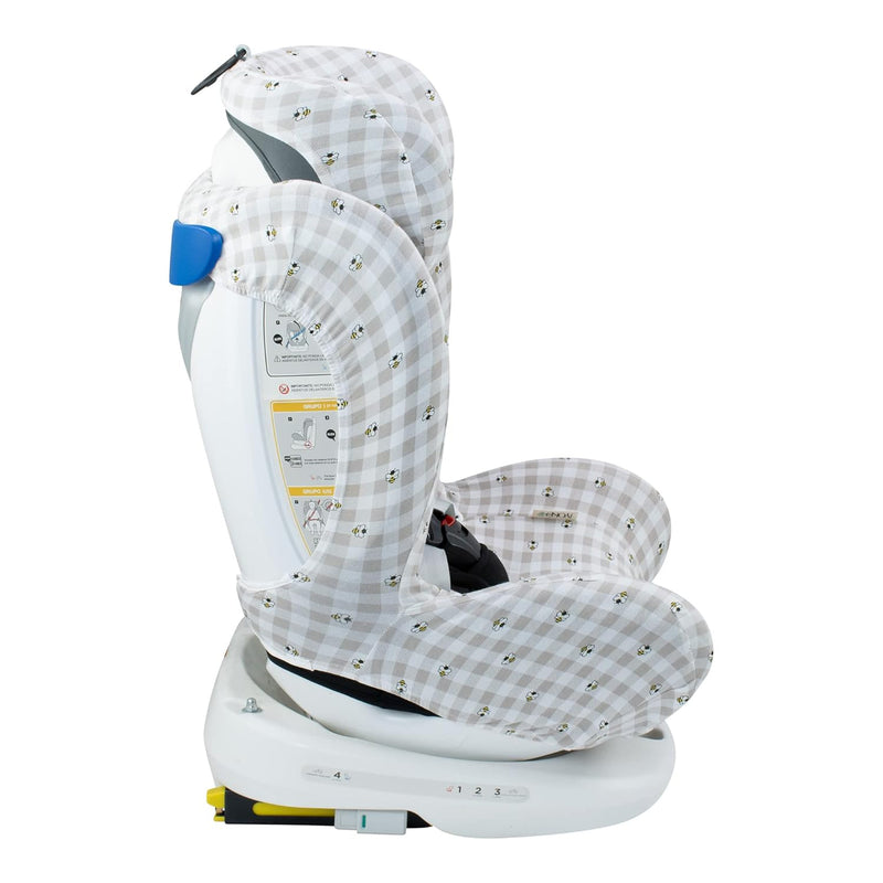 JYOKO Kids Bezug Kompatibel mit Star Ibaby, Baby Auto Fix Noe (Picnic Vichy), Picnic Vichy