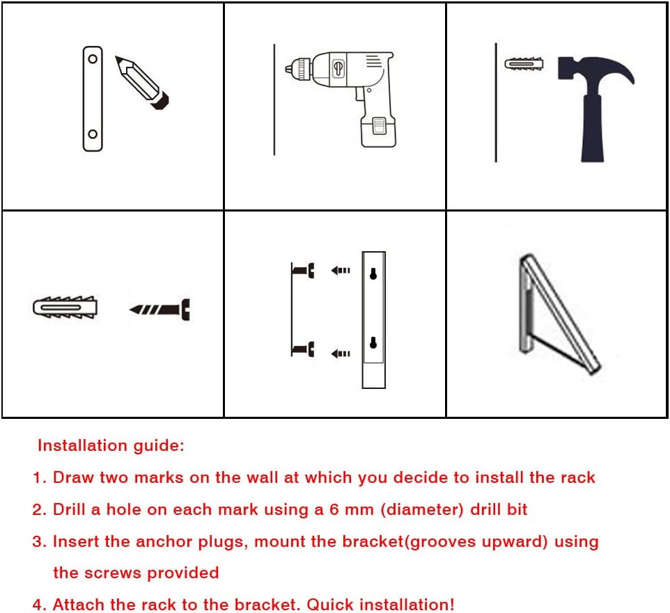 Kleiderbügel, faltbar, Wandhalterung, Aluminium, Aufbewahrung zu Hause, platzsparend, 2 Packungen 2