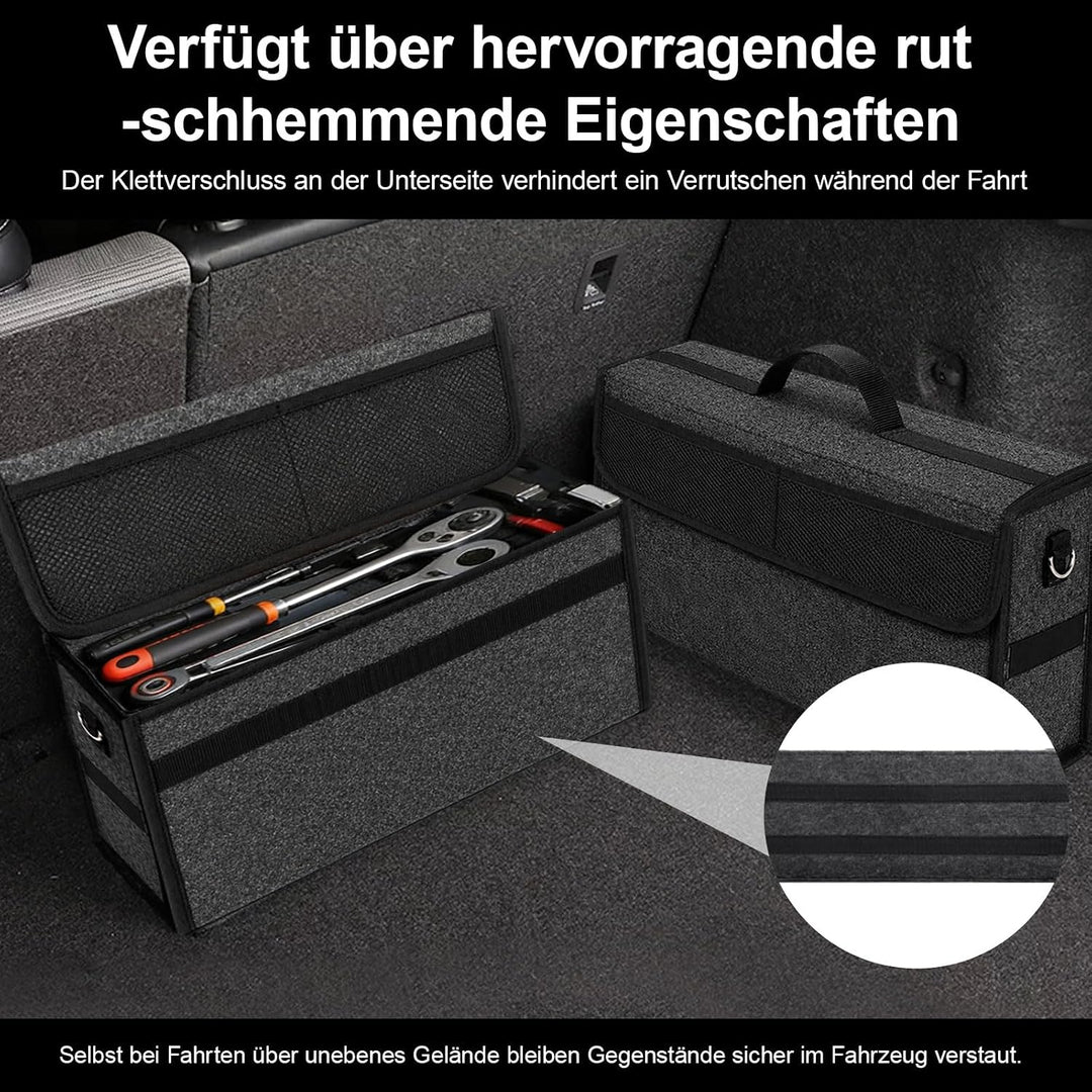 2 Stück Auto Organizer Toolbag, 50 x 15 x 24 cm Kofferraumtasche Toolbag, Kofferraum Organizer aus F