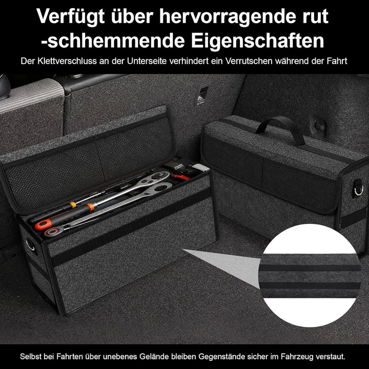 2 Stück Auto Organizer Toolbag, 50 x 15 x 24 cm Kofferraumtasche Toolbag, Kofferraum Organizer aus F