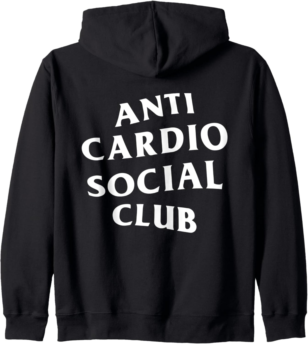 Anti Cardio Social Club: White Logo (Front + Back Design) Kapuzenjacke