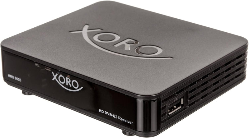 Xoro HRS 8655 HD‐Receiver für digitales Satellitenfernsehen (DVB‐S2), Schwarz