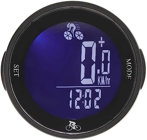 Dpofirs Fahrrad-Tachometer, Kabelloser Kilometerzähler Mit LCD-Display, Wasserdichter Fahrradcompute