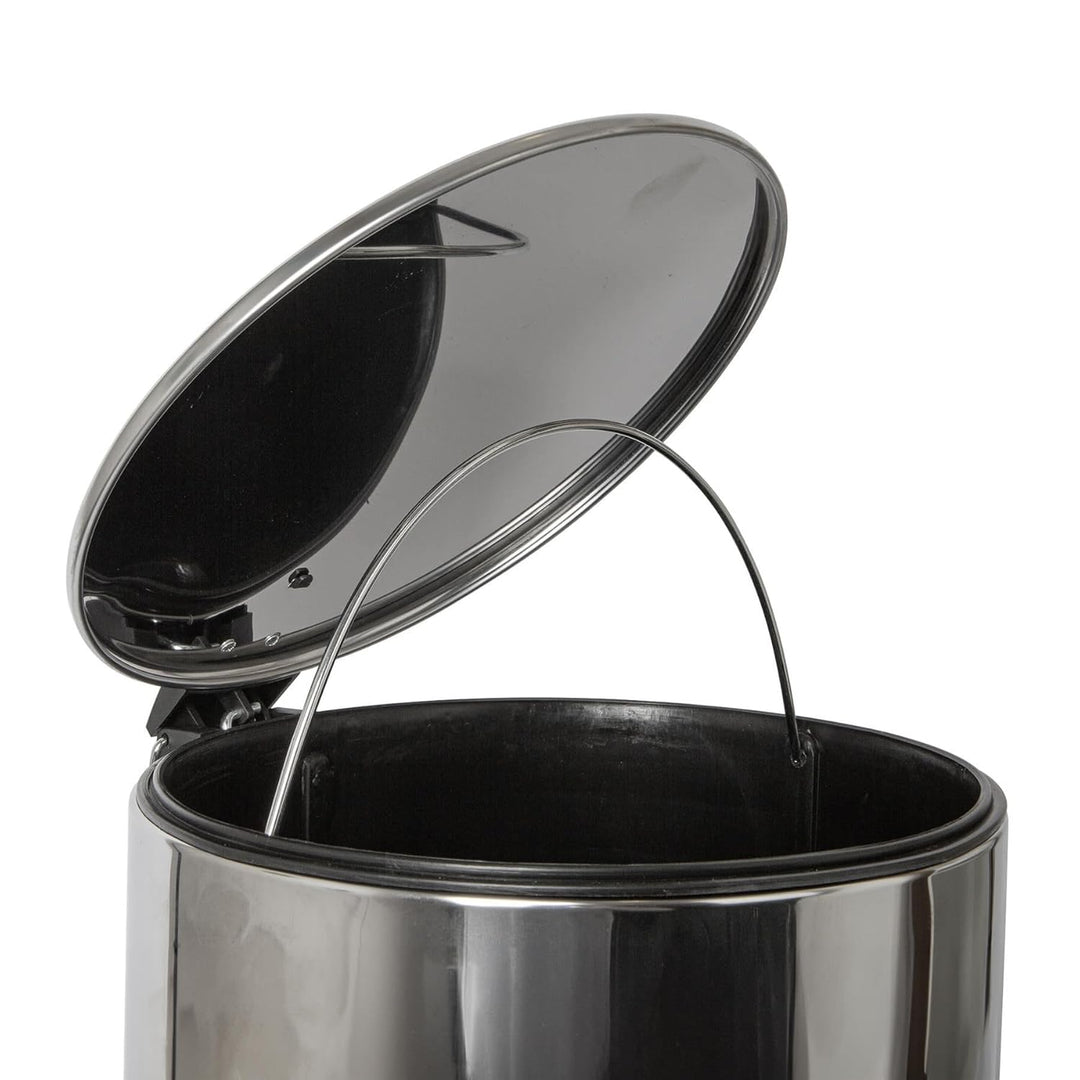 Harbour Housewares 30L Edelstahl Treteimer Chrome Küchenmülleimer, Chrome