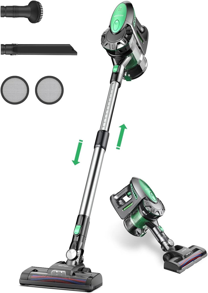 Vactidy Blitz V8 Akku Staubsauger Kabellos, 25KPa Kabelloser Staubsauger Mit abnehmbarem Akku, Akkus