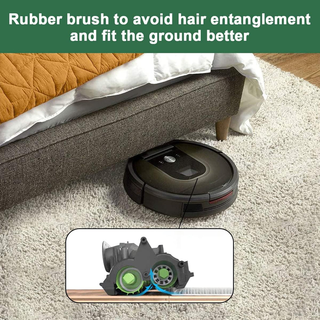 2 Set Rollen Bürste für iRobot Roomba i7 i7+ i8 E5 E6 E7 | Multibodenbürsten, Ersatzteile Zubehör fü
