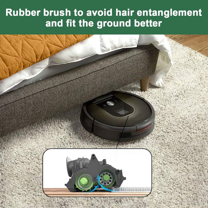 2 Set Rollen Bürste für iRobot Roomba i7 i7+ i8 E5 E6 E7 | Multibodenbürsten, Ersatzteile Zubehör fü