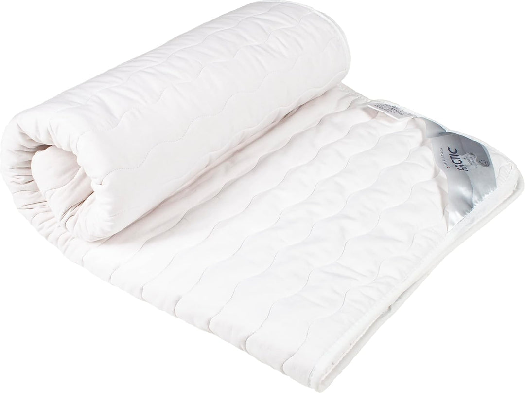 ARCTIC Matratzenschoner 90x200, weiss I atmungsaktive Matratzenauflage aus 100% Oekotex-Baumwolle I