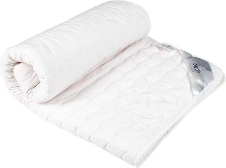ARCTIC Matratzenschoner 90x200, weiss I atmungsaktive Matratzenauflage aus 100% Oekotex-Baumwolle I