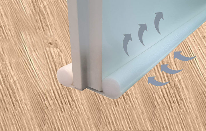 3er Set Zugluftstopper zuschneidbar 100 cm Zugluftstop Luftzugstopper Türbodendoppeldichtung Türisol