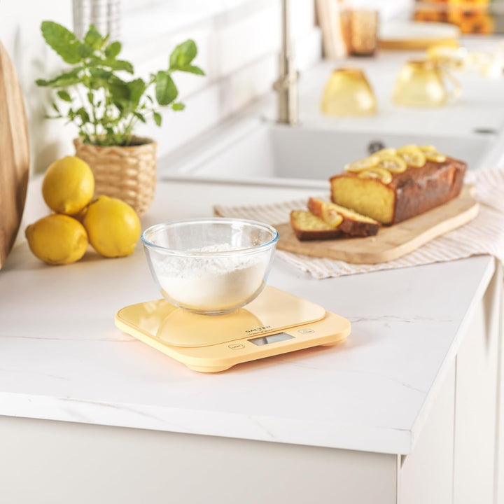Salter British Bakes Digitale Küchenwaage – Hohe 10kg Kapazität, misst Flüssigkeiten, wasserdicht, T