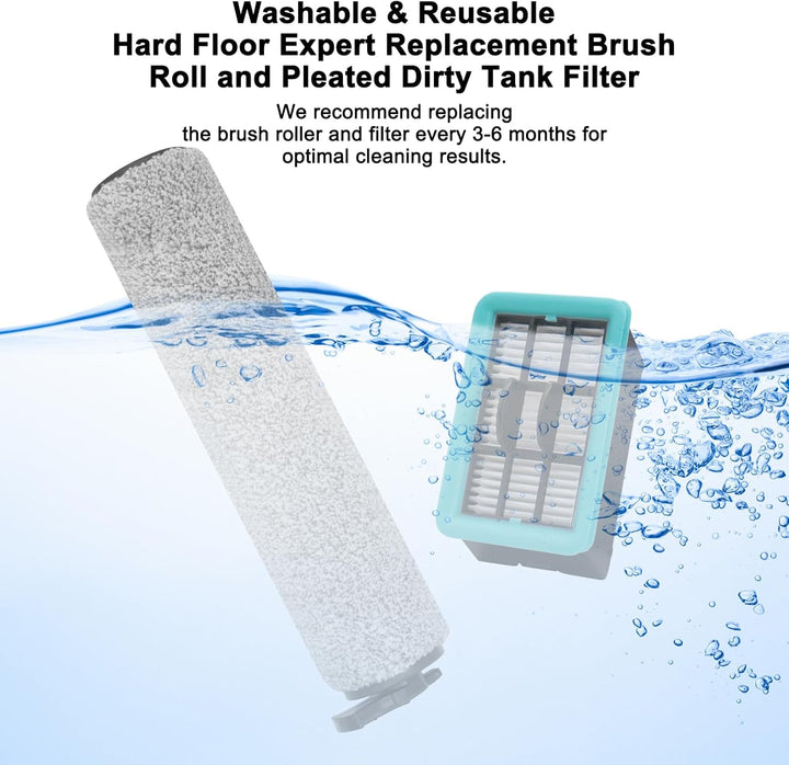 Bürsten und Filter für Bissell Crosswave Hard Floor Experte Vakuum 3831 HF2 3845 3847 3848,für Bisse