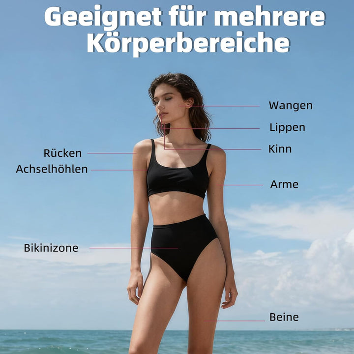 Carehabi 2 in 1 Intimrasierer für Frauen & Damen Rasierer Elektrisch - Schmerzfreier Bikini Trimmer,