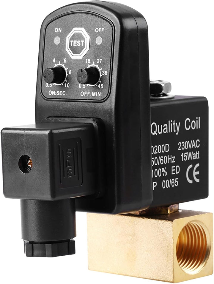 Automatisches elektronisches zeitgesteuertes Ablassventil G1/2 DN15, hochwertiges getrenntes Ablassv