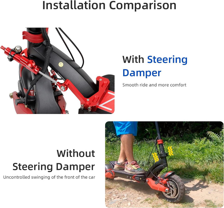 ulip Lenkungsdämpfer Set für Speedual Zero 10 x 10 Zoll Dämpfungslineal Stabilisator Zubehör Elektro