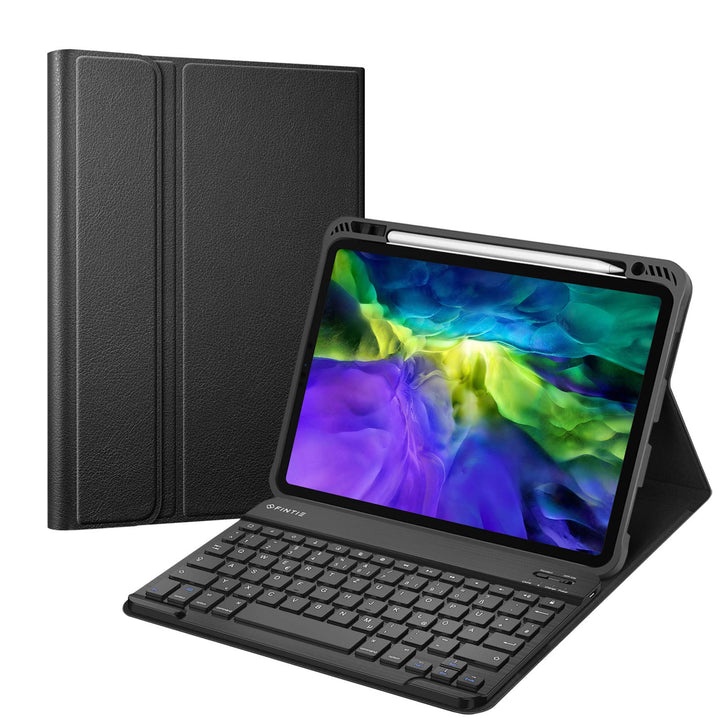 Fintie Tastatur Hülle für iPad Pro 11 Zoll 2020 &amp; 2018, Soft TPU Rückseite Gehäuse Schutzhülle mit P