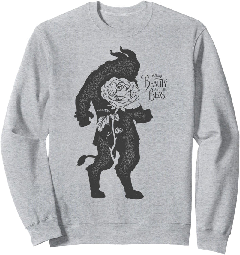 Disney Beauty & The Beast Grungy Silhouette Sweatshirt