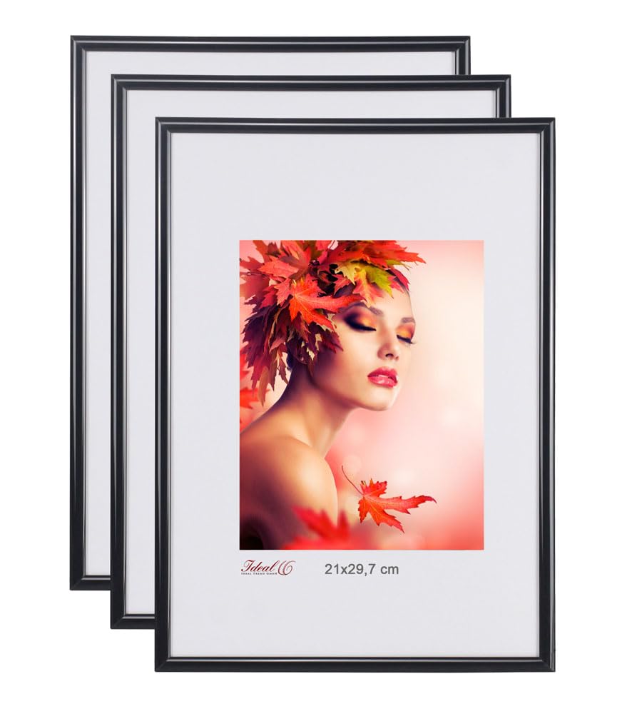 IDEAL TREND 2er 3er 5er Pack Bilderrahmen Kunststoff Lifestyle Foto Rahmen Collage Kyoto: Farbe: 3er