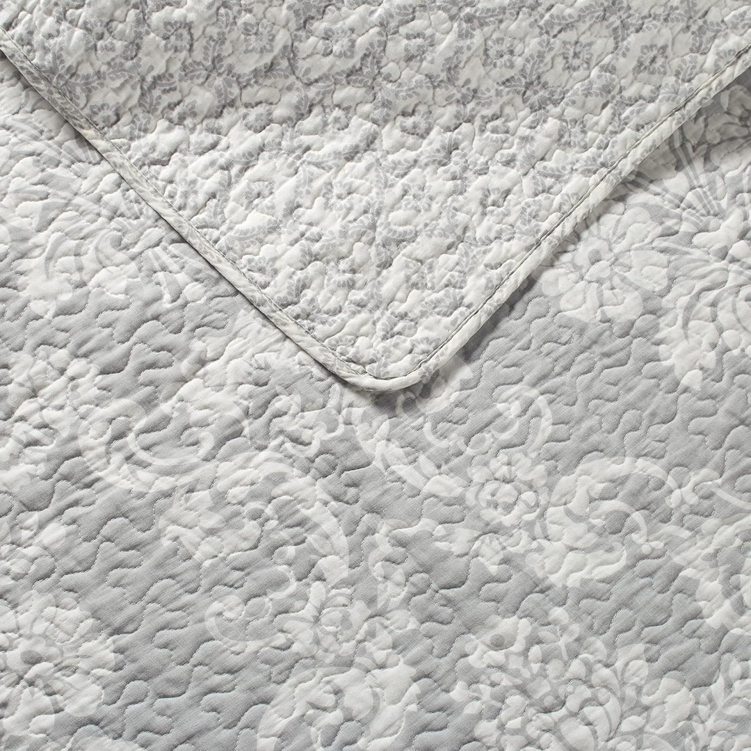 Laura Ashley Home Branch Toile Collection Bettwäsche-Set, Baumwolle, wendbar, mit passenden Kissenbe