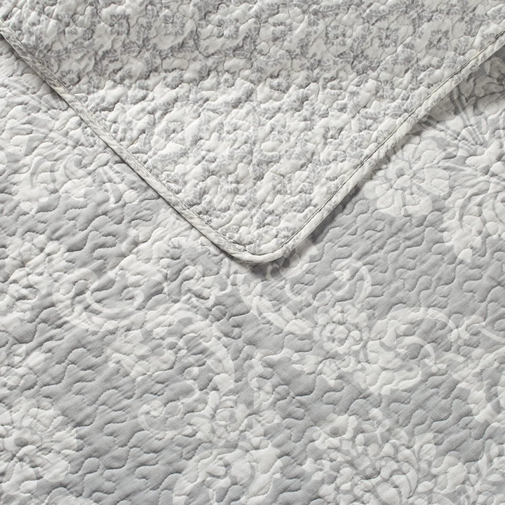 Laura Ashley Home Branch Toile Collection Bettwäsche-Set, Baumwolle, wendbar, mit passenden Kissenbe