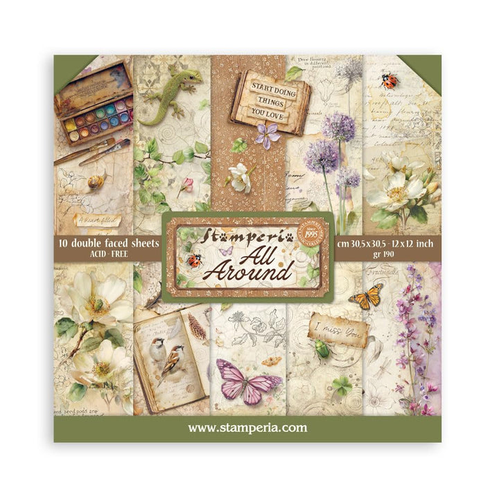 Stamperia - Scrapbook Paper Pad for Scrapbooks, Albums, Cards, Bullet Journals and More, Acid Free,