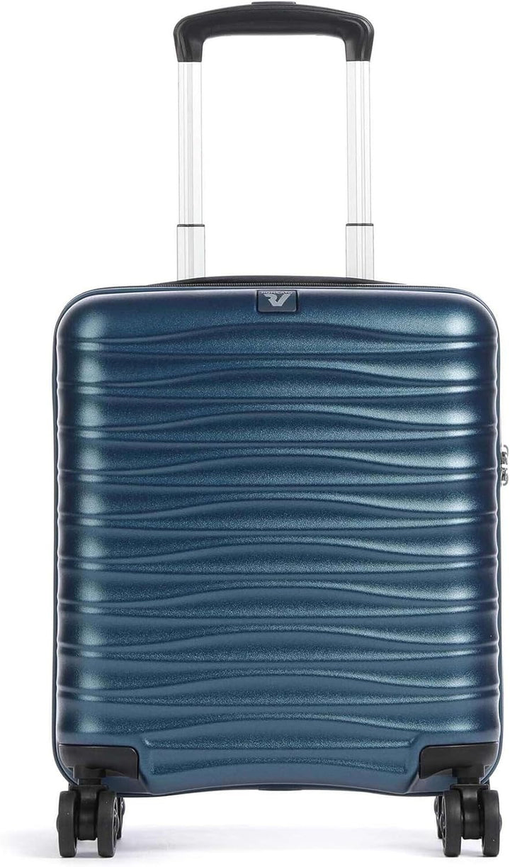 RONCATO Wave - 4-Rollen-Kabinentrolley 45 cm (Easyjet Handgepäck) denim Petrol Cabina 45, Petrol Cab