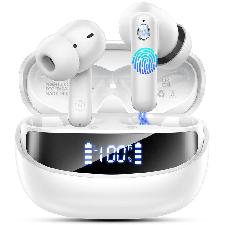 Nerunsa Bluetooth Kopfhörer, Kopfhörer Kabellos Bluetooth 5.4 HiFi Stereo, In Ear Kopfhörer mit ENC