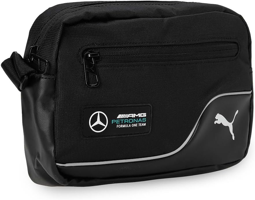 PUMA Herren Mercedes-AMG Petronas Motorsport Umhängetasche Schwarz Einheitsgrösse, Schwarz Einheitsg
