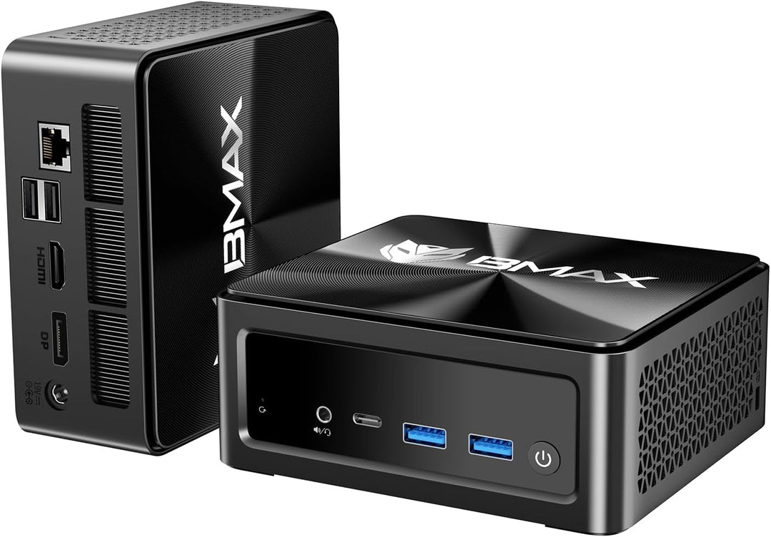BMAX B5A Pro Mini PC, AMD Ryzen 7 5825U (8C/16T, bis zu 4.5Ghz),16GB DDR4 512GB NVMe SSD Mini Comput