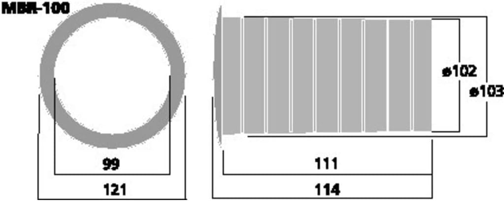 Monacor MBR-100 Bassreflexrohr