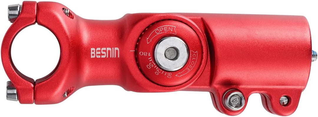 BESNIN Fahrrad Vorbau,Radfahren MTB Vorbau 0-90° 31.8MM OR 25.4MM 60/93/100mm Mountainbike Lenker Vo