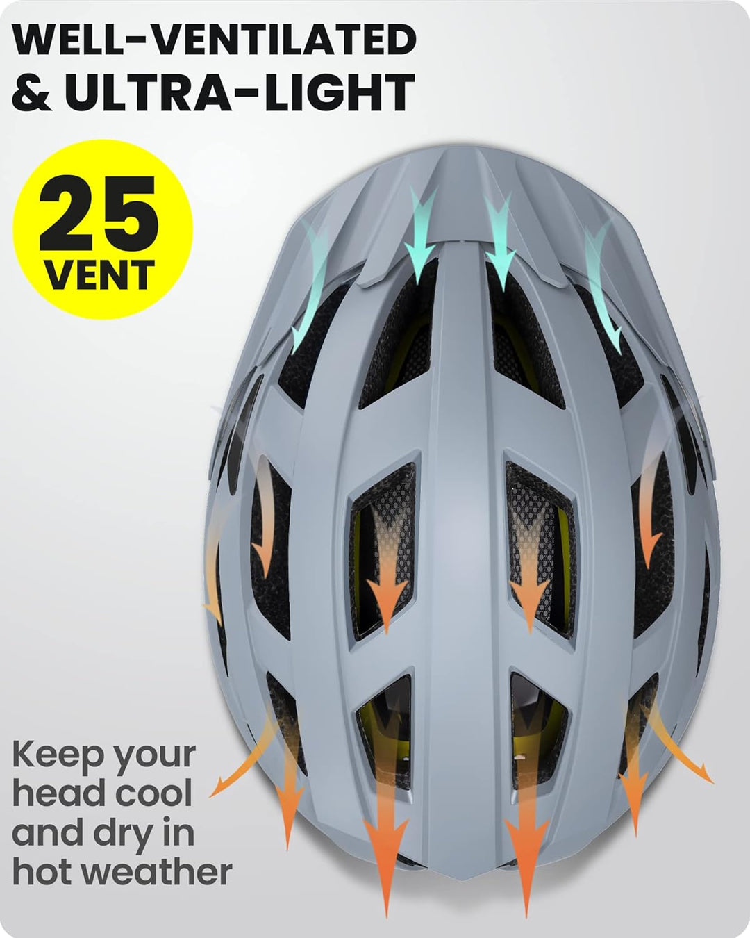 OutdoorMaster MIPS Fahrradhelm - Zwei herausnehmbare Innenfutter & Belüftung in Multi-Environment -