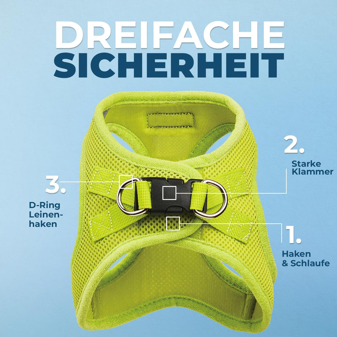 Voyager Step-In Air Hundegeschirr by Best Pet Supplies - All Weather Mesh Step in Vest Harness für k