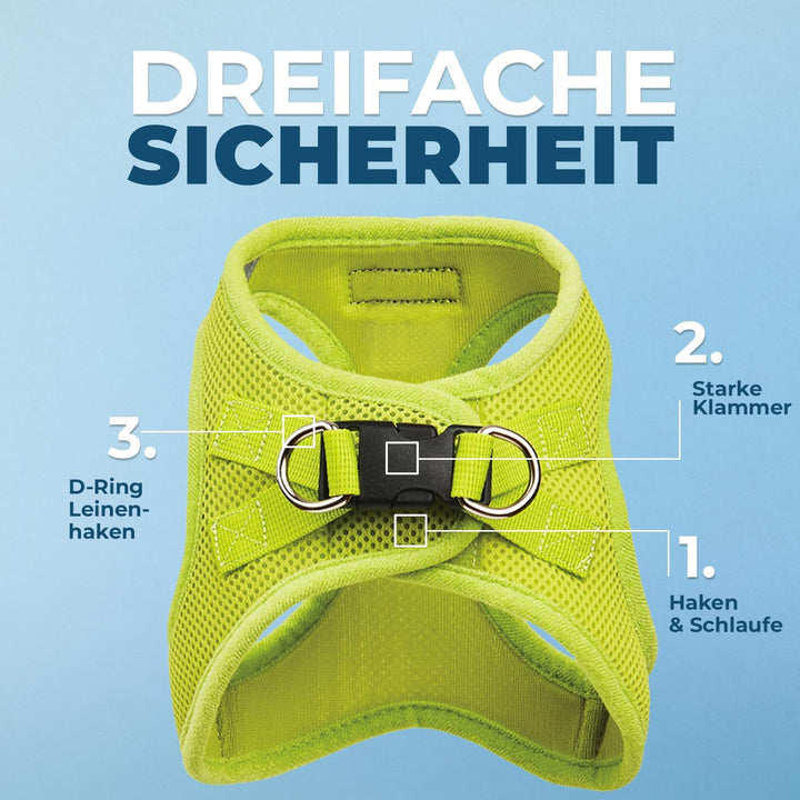 Voyager Step-In Air Hundegeschirr by Best Pet Supplies - All Weather Mesh Step in Vest Harness für k