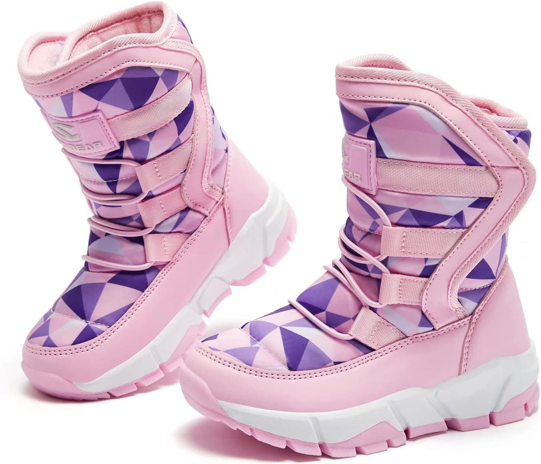 GUBARUN Schneestiefel Jungen Mädchen Winterstiefel Kinder Winter Outdoor Wasserdicht Warme Stiefel 3