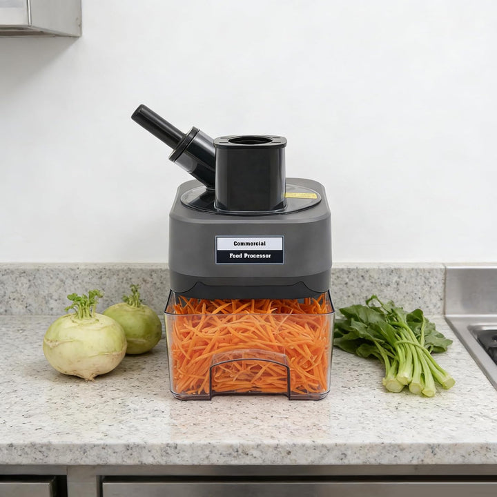 Gewerblicher Gemüseschneider mit 3 Klingen für Gastronomie 100W 220V | Kommerzieller Gemüseschneider