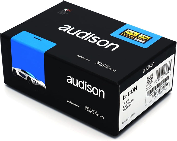 Audison B-Con – Hi-Res Bluetooth 5.0 Empfänger mit LDAC, 24-Bit/96kHz Streaming, optischem S/PDIF-EI