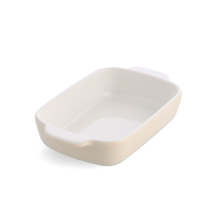 KitchenAid Stoneware Backform Rechteckig Keramik Antihaftbeschichtung mit Bambusdeckel, 20 cm/0,9L,