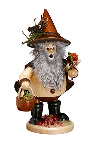 DWU Uhlig Räuchermann Waldwichtel Kräutersammler natur 25 cm