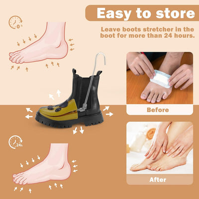 Exshoiu Schuhspanner, Schuhdehner für Stiefel, 1 Paar Schuhdehner Schuhweiter Stiefeletten, Verstell