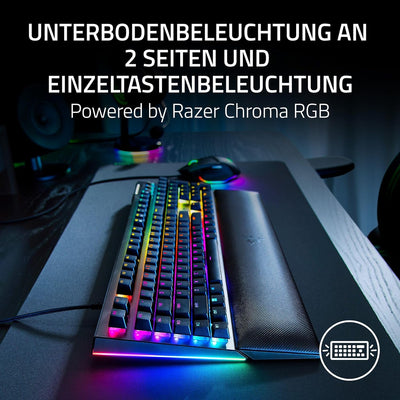 Razer BlackWidow V4 (Green Switch) - Mechanische Gaming-Tastatur mit Razer Chroma RGB (Mechanische R