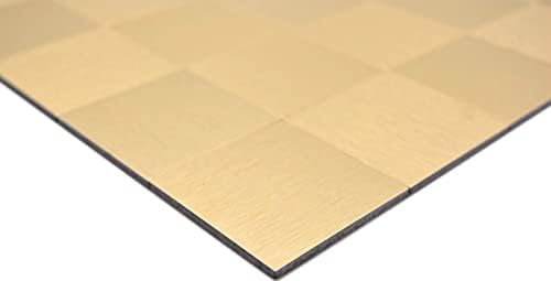 Mosaikfliese Selbstklebende Mosaike metall Gold Küche Fliesenspiegel MOS200-4G99_f